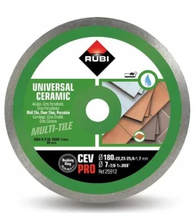 Tarcza Diamentowa CEV180 Pro Do Gresu Glazury 180mm Rubi