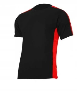 L4022704 Koszulka T-shirt 180G/M2 czarno-czerwona rozmiar XL