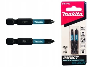 Bit PH1 50mm 2szt. Makita Impact Black