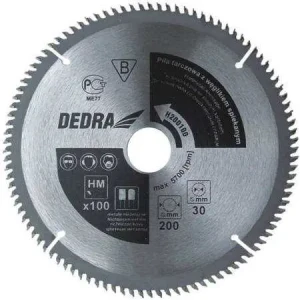 Piła tarczowa do aluminium i laminatów Dedra 210x30mm 100z