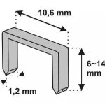 Zszywki Dedra 12mm 1000szt. grubość 1,2mm wzór D11
