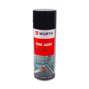 Cynk Jasny Ocynk W Sprayu WURTH Zabezpieczający Antykorozyjny