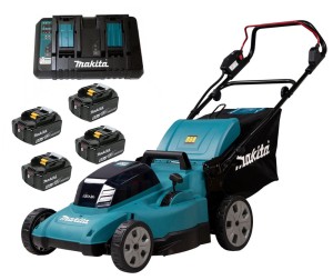 Kosiarka Akumulatorowa do trawy Makita DLM538 2x18V LXT 53cm + 4x6,0Ah + DC18RD