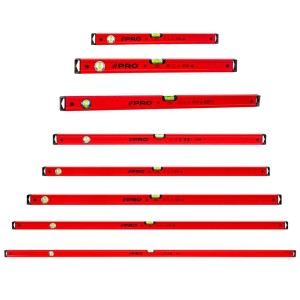 Zestaw poziomic czerwonych 40-200cm PRO