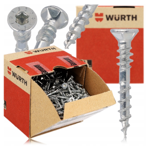 Wkręty ASSY konfirmaty Wurth 4x30 DO DREWNA 500szt