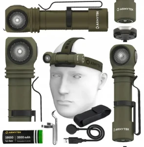 Latarka Armytek Wizard C2 Pro Olive White Białe światło 3w1 2500 lm