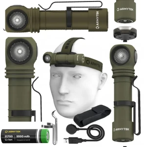 Latarka Armytek Wizard C2 Pro Max Olive White Białe światło 4000 lm