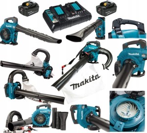 Dmuchawa Odkurzacz Do Liści 2x18V Makita DUB363 z Dwoma Akumulatorami 5Ah